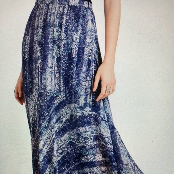 Lucky Brand blue boho maxi skirt - Picture 13 of 13